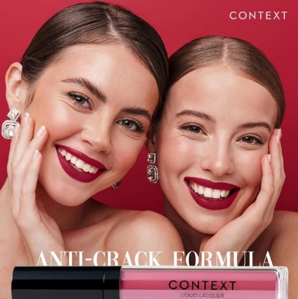 CONTEXT SKIN Matte Lip Lacquer: SAY LOVE (Vibrant Pink) NIB - Picture 6 of 7